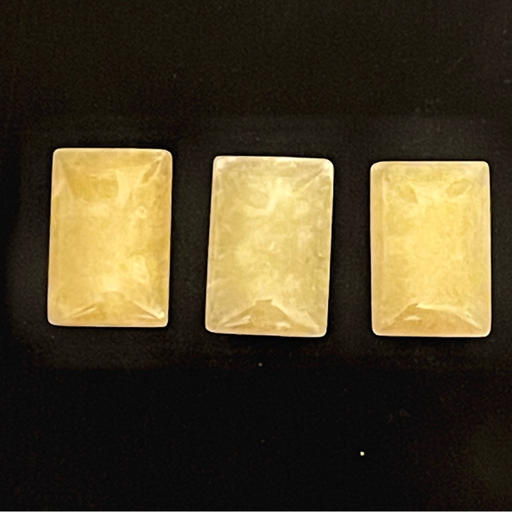 Yellow Heliodor or Yellow Gemstone Cabochons